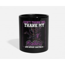 Thank My Brother Black Mugs